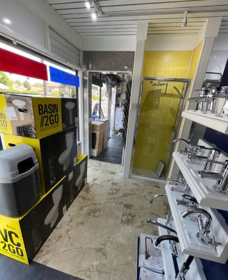 Commercial plumbing work area
